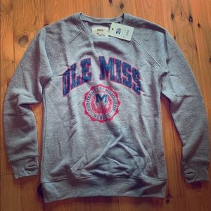 NWT Ole Miss sweatshirt, lightweight, Ladies S